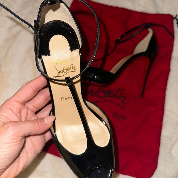 Christian Louboutin Senora Patent Black - Picture 6 of 7